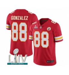 Youth Kansas City Chiefs #88 Tony Gonzalez Red Team Color Vapor Untouchable Limited Player Super Bowl LIV Bound Football Jersey